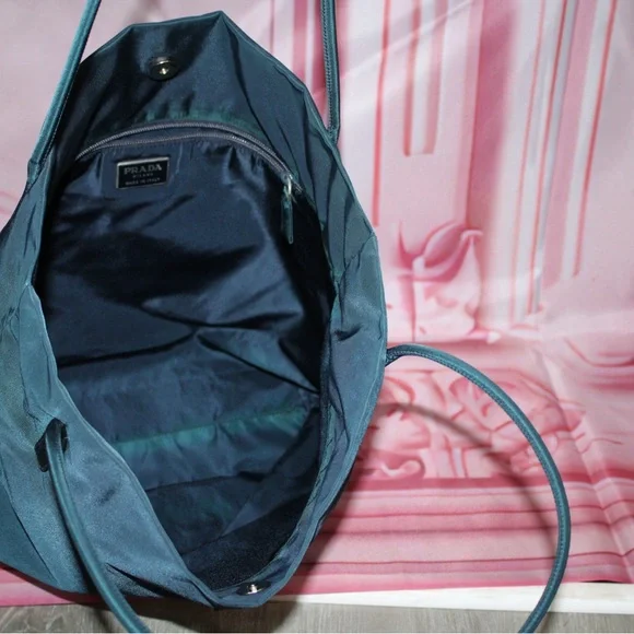 PRADA - Blue Large Tote Authentic EUC